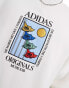 Фото #2 товара adidas Originals embroidered unisex sweatshirt in white