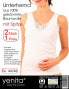 Фото #6 товара Yenita 4 stück Damen Unterhemden mit Spitze, 100% Baumwolle, Feinripp