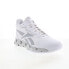Фото #3 товара Reebok Zig Encore Mens White Synthetic Lace Up Lifestyle Sneakers Shoes