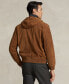 Фото #2 товара Men's Reversible Suede-Taffeta Hooded Jacket