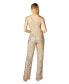 ფოტო #2 პროდუქტის Women's Beaded Bridal Off Shoulder Jumpsuit