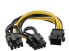 Фото #1 товара Netrox High Quality PCI-E Express Graphics Card Splitter | 8-Pin PCI-E to 2 PCI-E 8-Pin 6+2 Cable | Splitter PCI Express Graphics Card Connection PC Power Cable GPU | Graphics Card Cable Mining