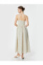 Фото #4 товара Платье Koton Длинное с подкладкой и карманами Пике сзади из хлопка