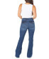 Juniors' Double-Button Flare Jeans