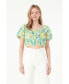 Women's Multi Color embellishment Cropped Top