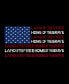 Фото #3 товара Men's Land of the Free American Flag Word Art Short Sleeve T-shirt