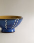 Фото #4 товара Striped ceramic snack bowl