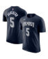Фото #1 товара Men's Paolo Banchero Navy Orlando Magic 2023/24 City Edition Name and Number T-shirt