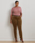 ფოტო #4 პროდუქტის Plus Size Stretch Cotton Boatneck Top