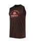 Фото #3 товара Men's Brown Cleveland Browns Rebound Tank Top