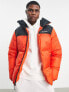 Columbia Puffect puffer jacket in black and red Exclusive at ASOS