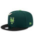 Men's Green/Black New York Mets Sour Apple Big League Chew Flavor Pack 9FIFTY Snapback Hat