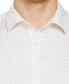 Men's Dobby Geo-Print Long-Sleeve Button-Front Shirt