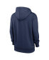 ფოტო #3 პროდუქტის Women's Navy Minnesota Twins 2024 City Connect Authentic Collection Practice Pullover Hoodie