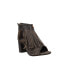 Roper Bettina Fringe Shootie Pumps Womens Brown Dress Sandals 09-021-0946-1291