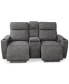 Greymel 74" Zero Gravity Fabric Loveseat with Console and Power Headrests, Created for Macy's