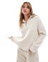 Фото #1 товара New Look half zip jumper in cream