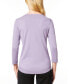 Фото #2 товара Women's Boat-Neck, Ribbed-Detail 3/4-Sleeve Sweater, Regular & Petites