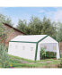 Large Growing Greenhouse Nursery w/ Windows Roll Up Door PE Cover