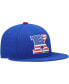 ფოტო #4 პროდუქტის Men's Royal Kansas Jayhawks Patriotic On-Field Baseball Fitted Hat