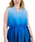 Plus Size Jenna Ombré Sleeveless Midi Dress