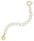 ფოტო #2 პროდუქტის 18k Gold over Sterling Silver Extension Chain Necklace, 2 Inch Chain Extender