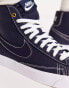 Nike – Blazer – Mittelhohe Canvas-Sneaker in Obsidian