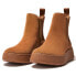 ფოტო #4 პროდუქტის FITFLOP F-Mode Suede Flatform Chelsea boots