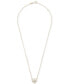 Фото #3 товара Wrapped diamond Heartbeat Pendant Necklace (1/10 ct. t.w.) in 10k Gold, 17" + 1" extender, Created by Macy's