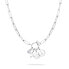 Distinctive steel necklace with pendants TJ-0420-N-40