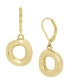 ფოტო #1 პროდუქტის Gold-Tone Open Circle Drop Earrings
