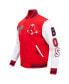 ფოტო #2 პროდუქტის Men's Red Boston Red Sox Script Tail Wool Full-Zip Varity Jacket