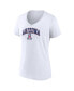 Фото #3 товара Women's White Arizona Wildcats Evergreen Campus V-Neck T-shirt