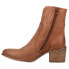 Фото #3 товара Diba True Majestic Zippered Round Toe Booties Womens Brown Casual Boots 36816-21