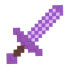 Фото #3 товара Фигурка Minecraft Фиолетовый Зачарованный Меч Enchanted Toy Sword Figure (Фигура Фиолетового Зачарованного Меча)