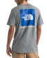 Men's Box Logo Crewneck Short-Sleeve T-Shirt Tnf Medium Grey Heather/tnf Blue, MT - фото #1