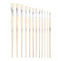 MILAN Polybag 6 Flat Chungking Bristle Paintbrushes For Oil Painting Series 522 Nº 1