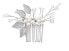 Charming hair comb with pearls