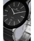 ფოტო #3 პროდუქტის Unisex Dublin Watch with High-Tech Ceramic Strap, Solid Stainless Steel, 1-1855