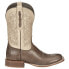 Фото #1 товара Tony Lama Jinglebob Embroidered Square Toe Cowboy Mens Beige, Brown Casual Boot