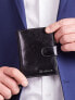 Фото #4 товара Мужское портмоне кожаное черное вертикальное на кнопке  Factory Price Portfel-CE-PR-PA-N4L-VT.13-czarny