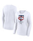 Фото #1 товара Women's White Minnesota Twins Long Sleeve T-shirt
