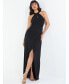 Фото #1 товара Women's Tie Neck Keyhole Detail Maxi Dress