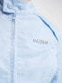 COLLUSION lightweight nylon biker jacket in baby blue