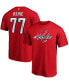 Фото #1 товара Men's TJ Oshie Red Washington Capitals Team Authentic Stack Name and Number T-shirt