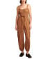 Women's Cotton Cargo-Pocket Jumpsuit