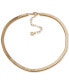 ფოტო #1 პროდუქტის Gold-Tone Disc Chain Collar Necklace, 16" + 3" extender