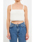 ფოტო #1 პროდუქტის Women's Fuzzy Knit Tank Top