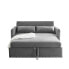 Фото #2 товара Pull-Out Sofa Sleeper, 3-In-1 Adjustable Sleeper With Pull-Out Bed, 2 Lumbar Pillows And Side