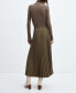 ფოტო #2 პროდუქტის Women's Pleated Long Skirt